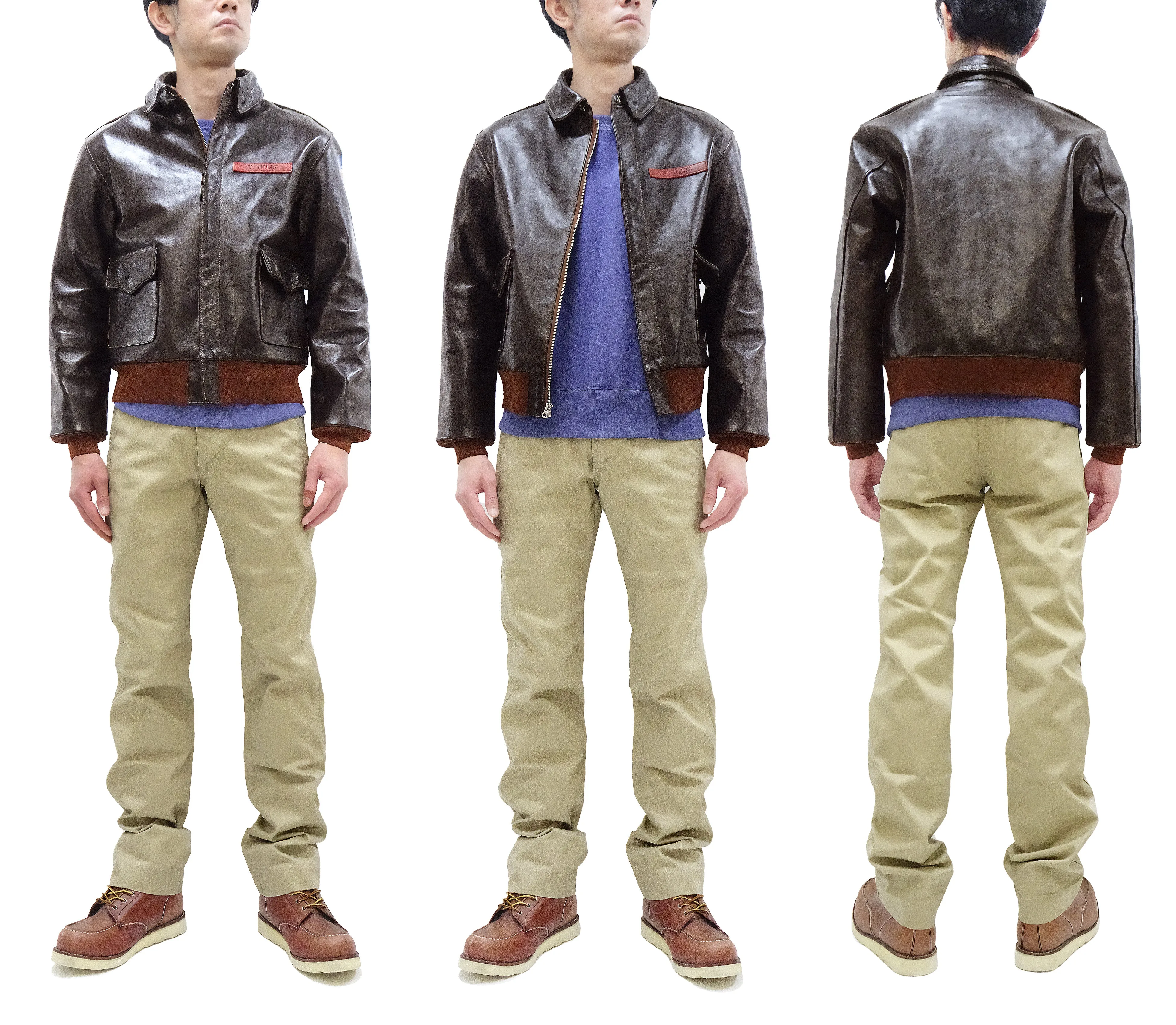 TOYS McCOY Steve McQueen A-2 Flight Jacket Men's A2 Leather Bomber Jacket TMJ2412 Seal-Brown