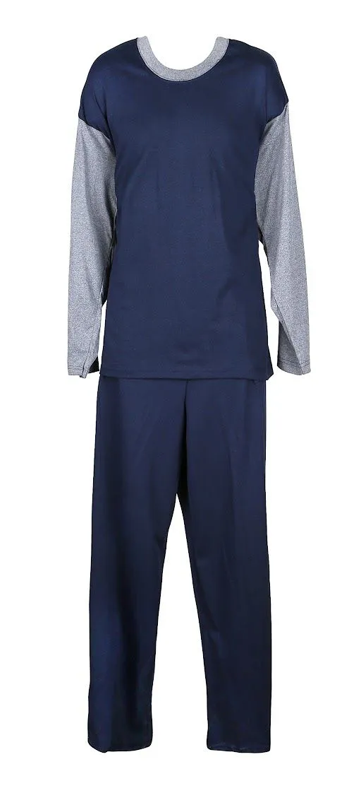 Unisex Two Piece Knit Pajama Tops and Bottoms