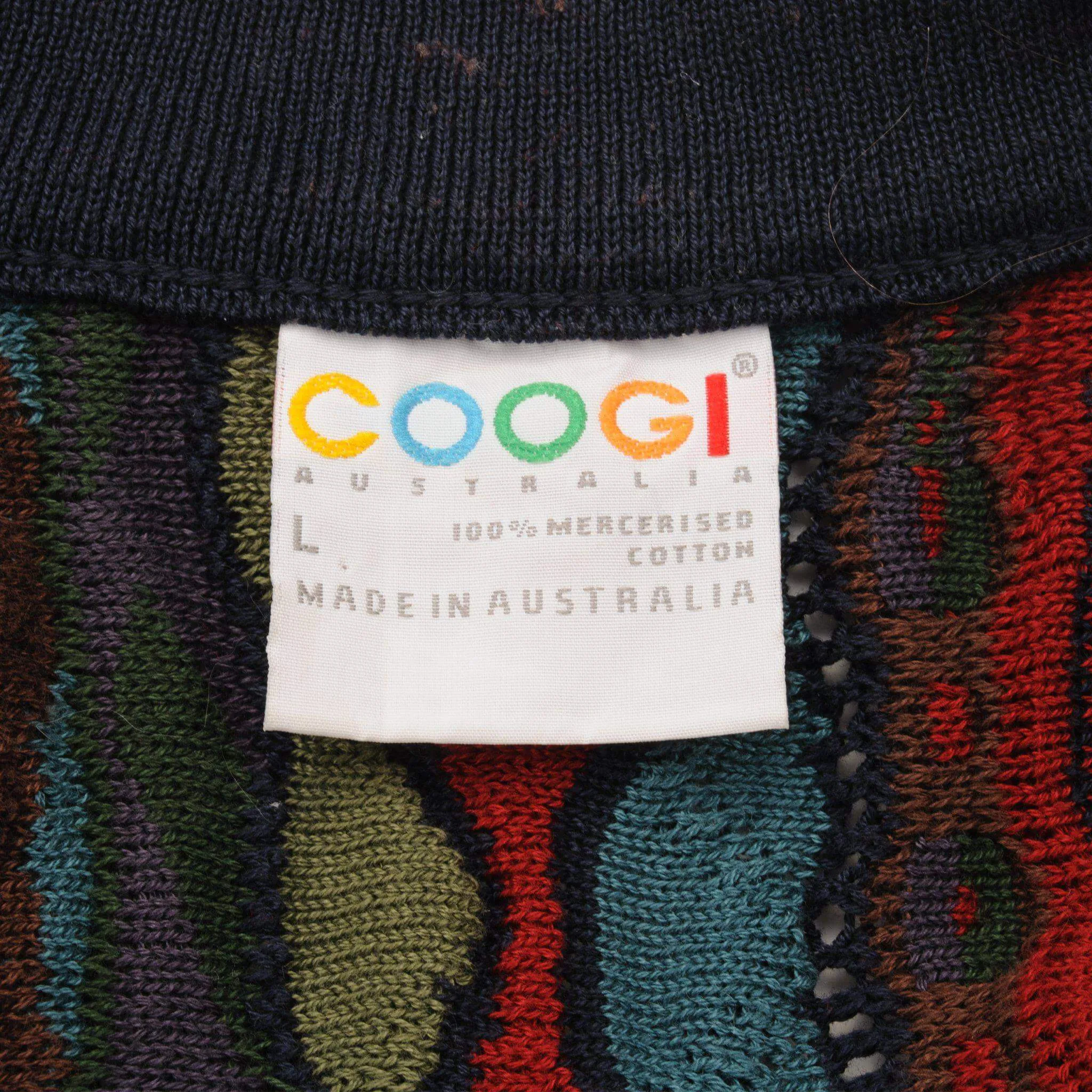 VINTAGE COOGI CARDIGAN SIZE LARGE