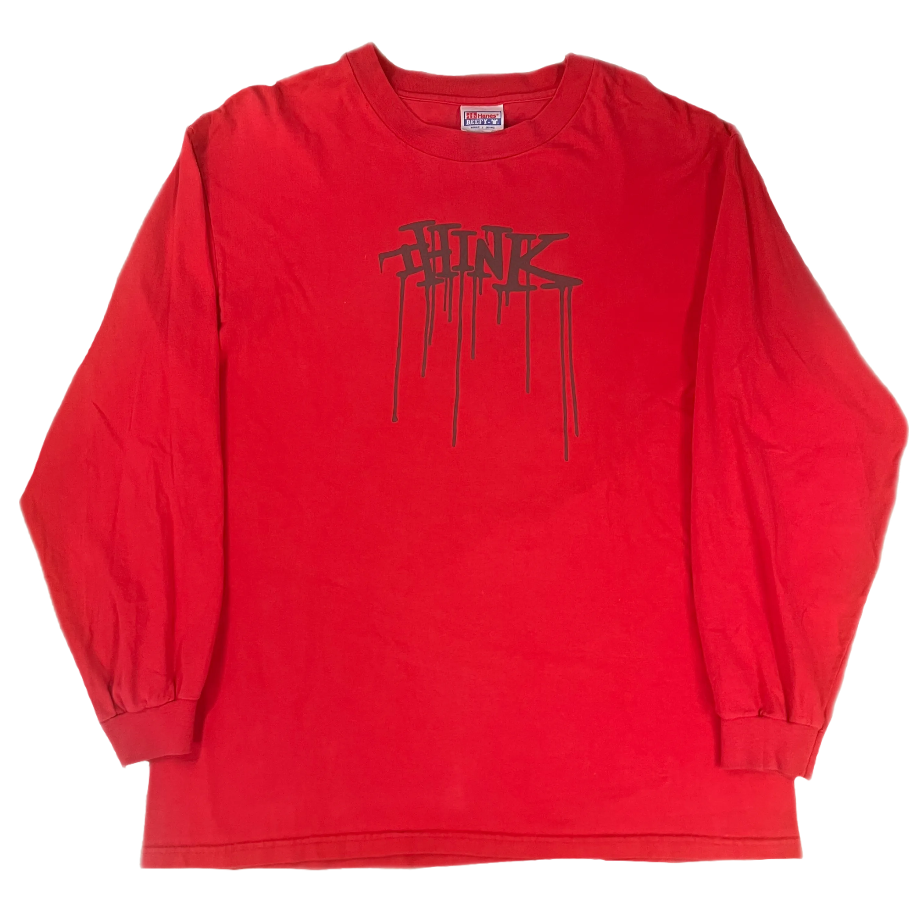 Vintage Think Skateboards "Drip Logo" Long Sleeve Shirt