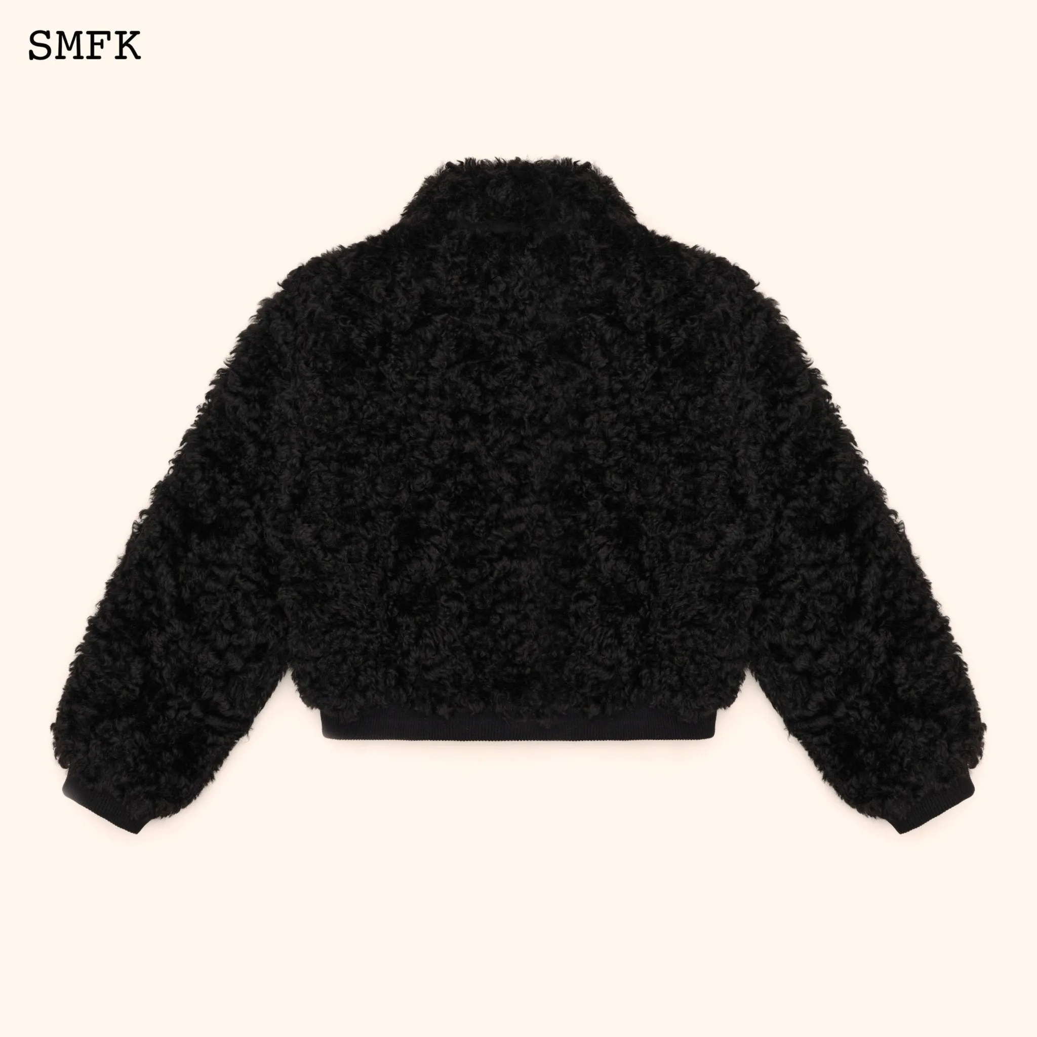 WildWorld Adventure Short Faux Fur Jacket In Black