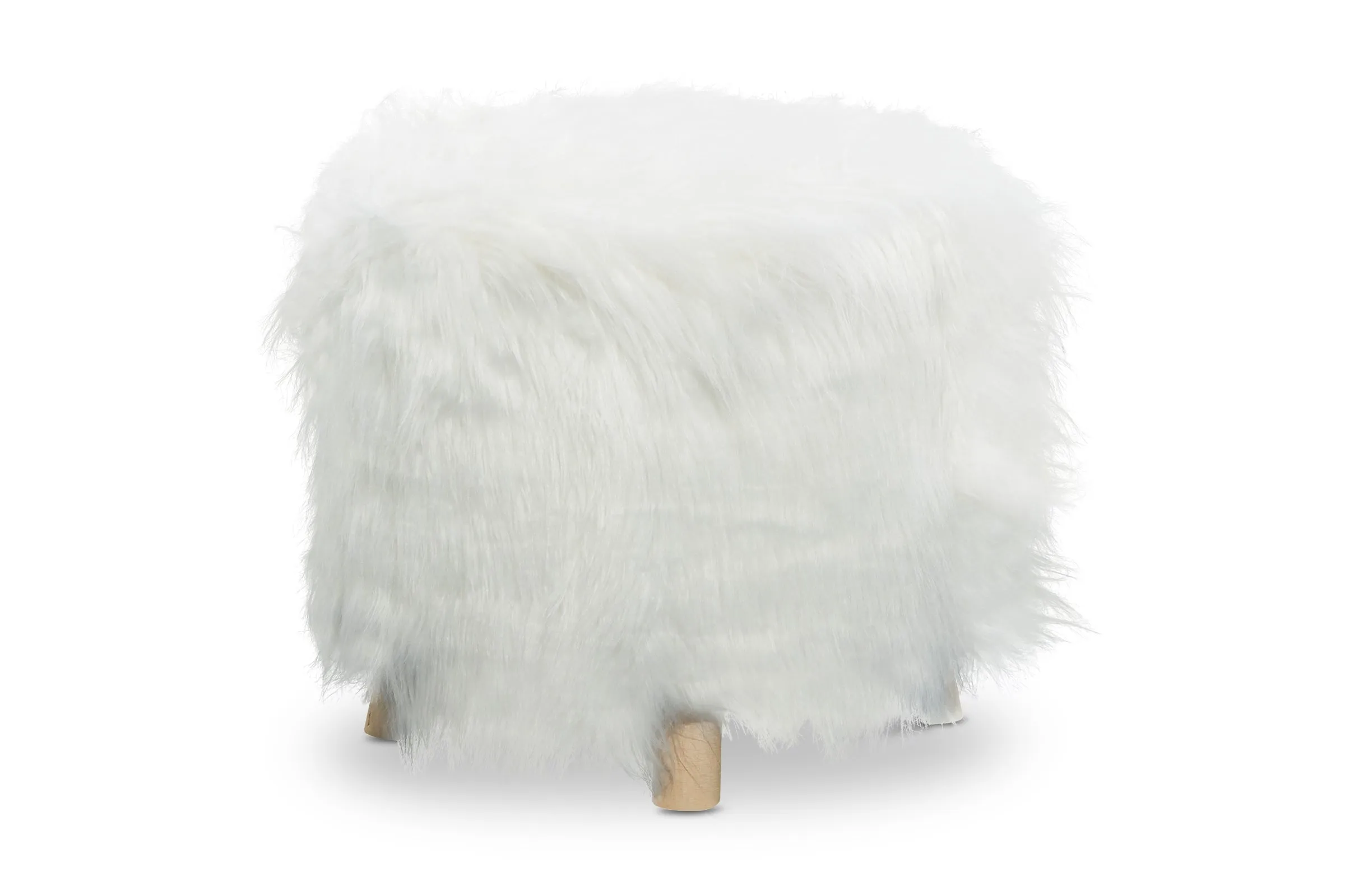 Wilkins Faux Fur Ottoman