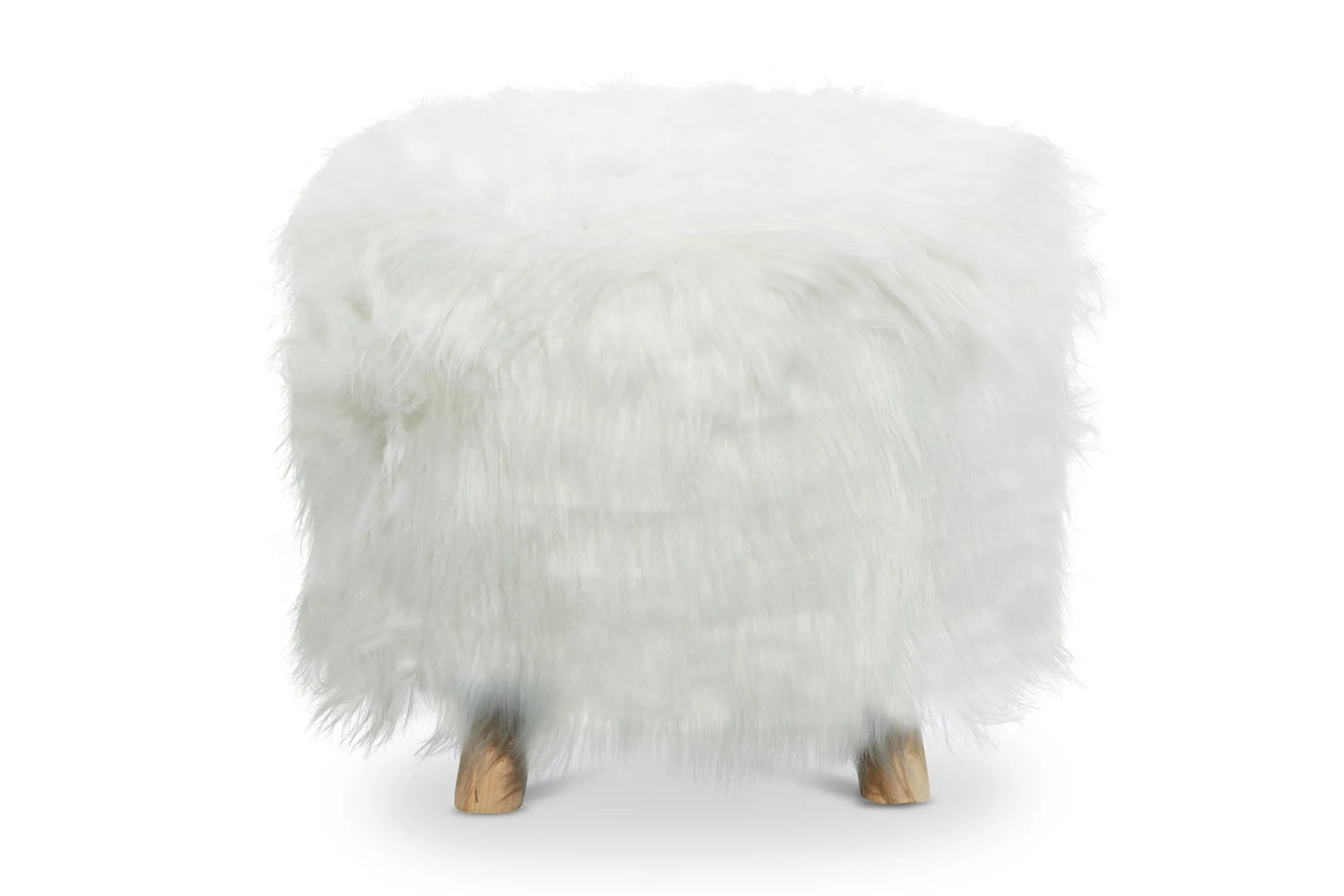 Wilkins Faux Fur Ottoman