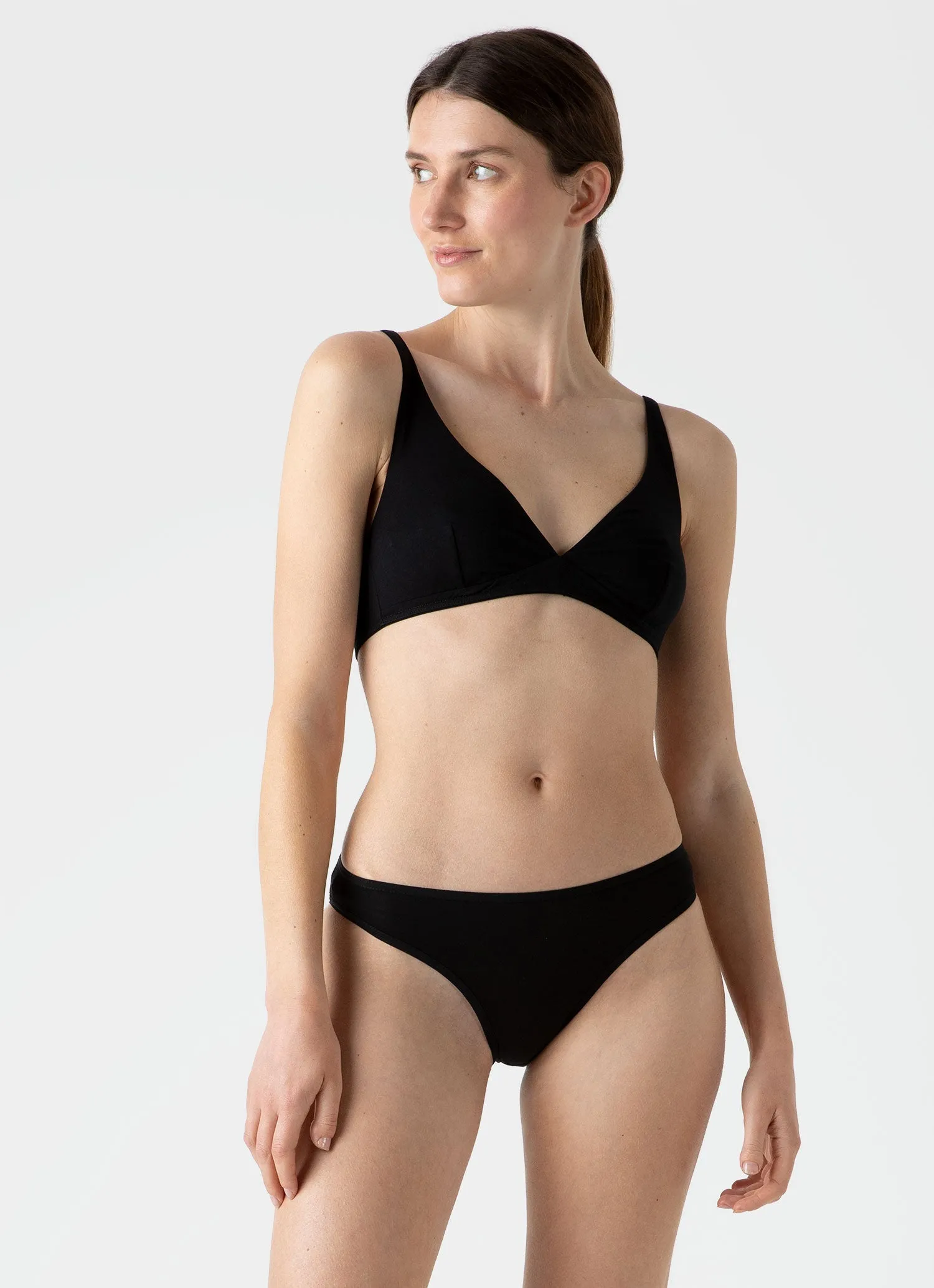 Women's Cotton Brief in Black