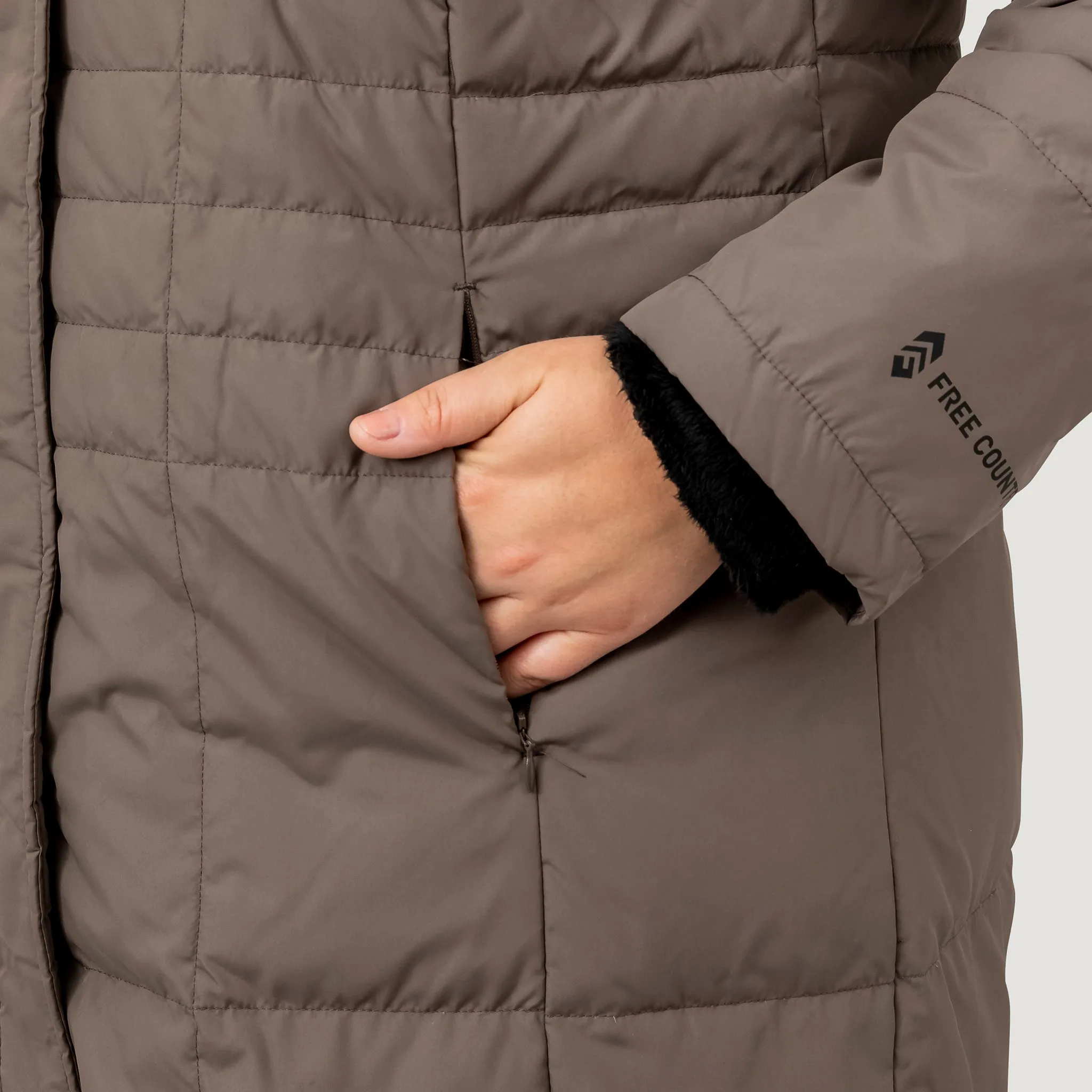 Women's Plus Size Full Length Splendor Down Jacket