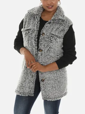 Women's Sleeveless Sherpa Jacket