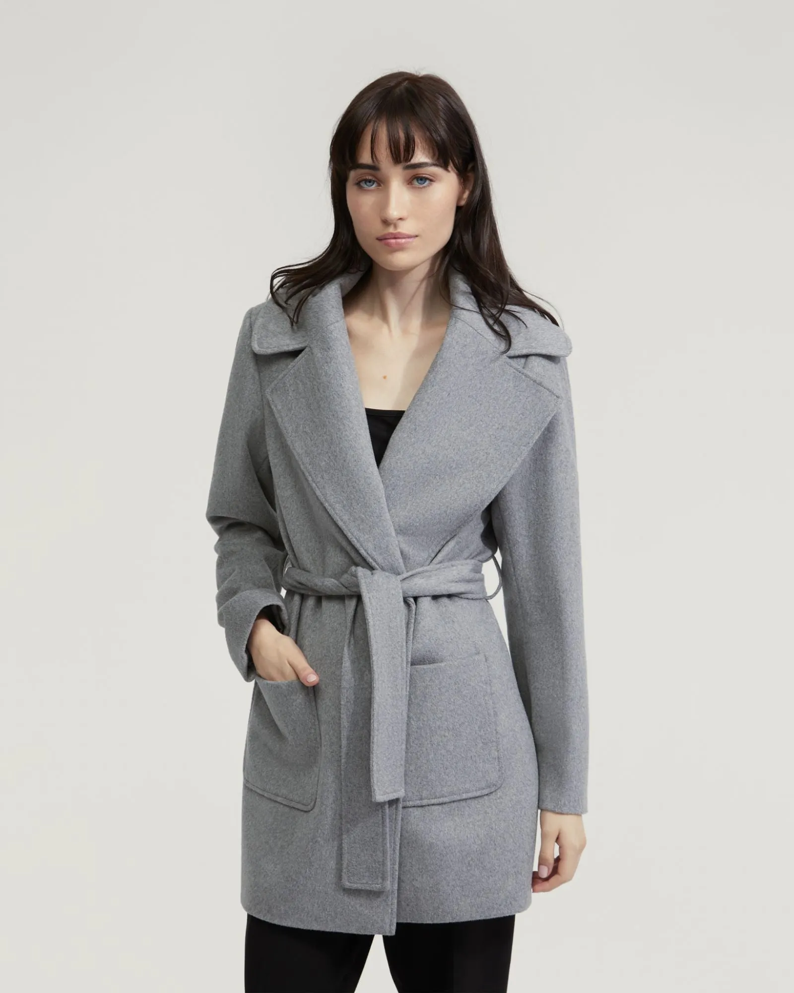 Zoe Wool Rich Tie Waist Jacket