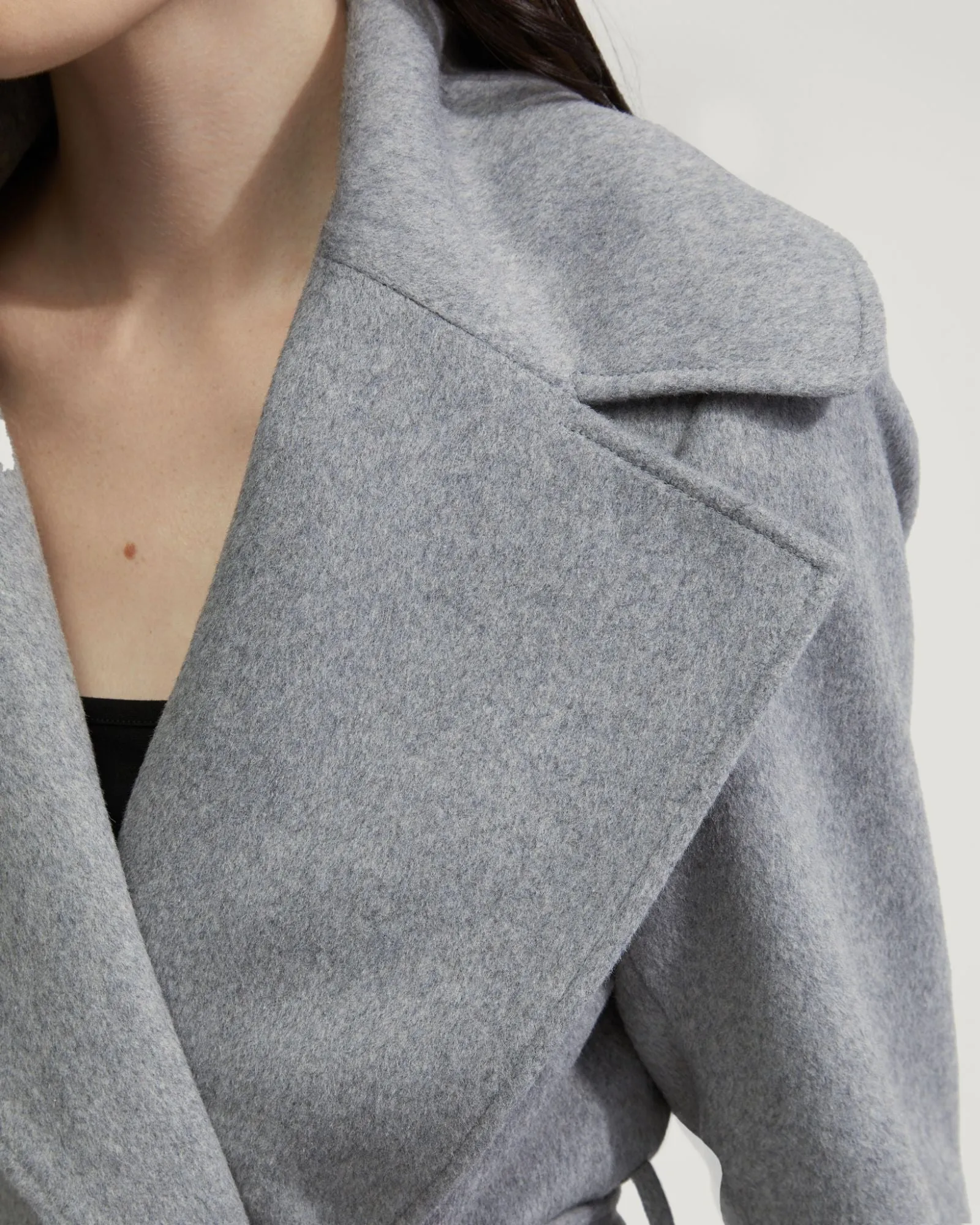 Zoe Wool Rich Tie Waist Jacket